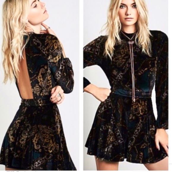 free people velvet jumpsuit